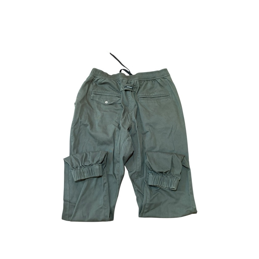ZANEROBE Sureshot Jogger Olive Green Cotton Stretch Elastic Waist Men’s Sz 36 - Picture 4 of 7
